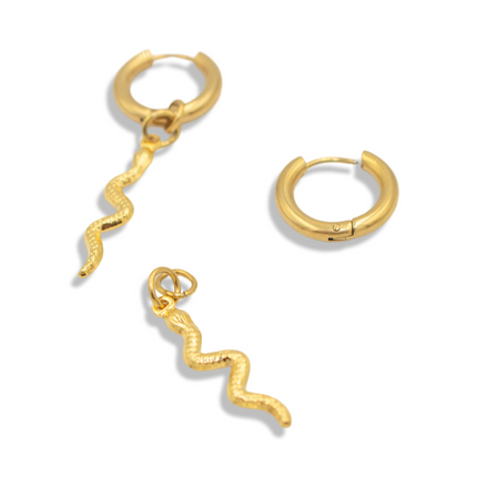 The Serpent’s Path Hoop Earrings – Embrace Transformation