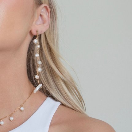 Pragathi Pearl Dangle Earrings