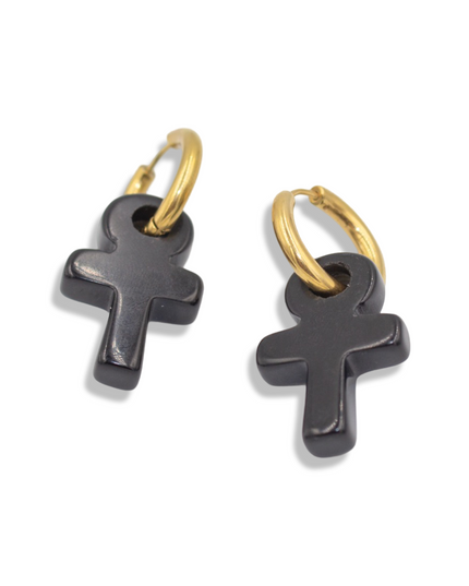 The Eternal Guardian Hoop Earrings – Strength in Every Step