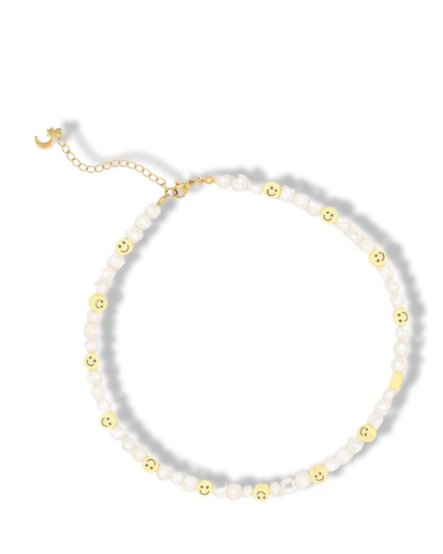 Happy Is My Choice Necklace - Freshwater Pearls