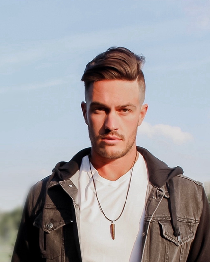 His Grounding Necklace – Tiger Eye + Leather + Stainless Steel