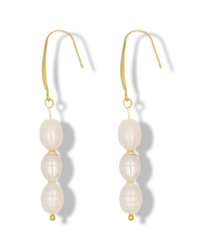 Classic Pearl Dangle Earrings
