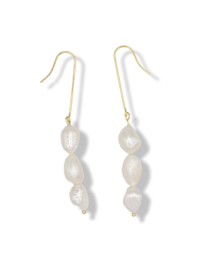 Roma Dangle Pearl Earrings