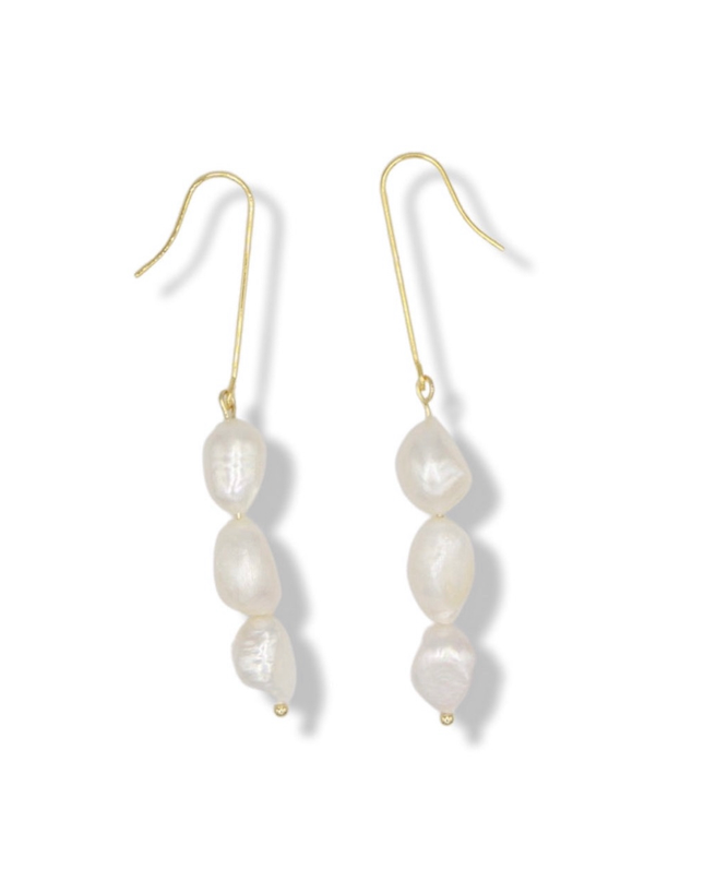 Roma Dangle Pearl Earrings
