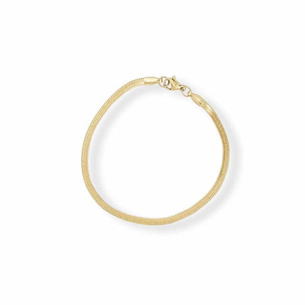 Pulsera de cadena de serpiente de 4 mm