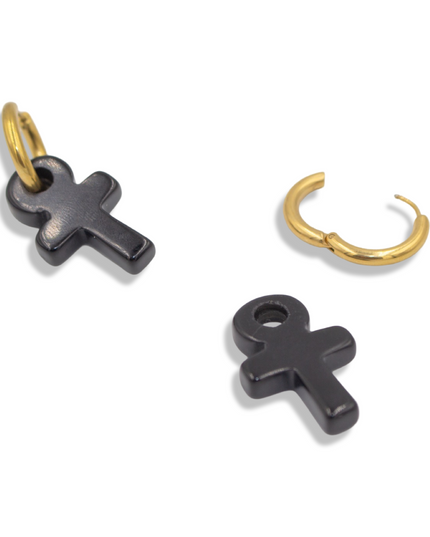 The Eternal Guardian Hoop Earrings – Strength in Every Step