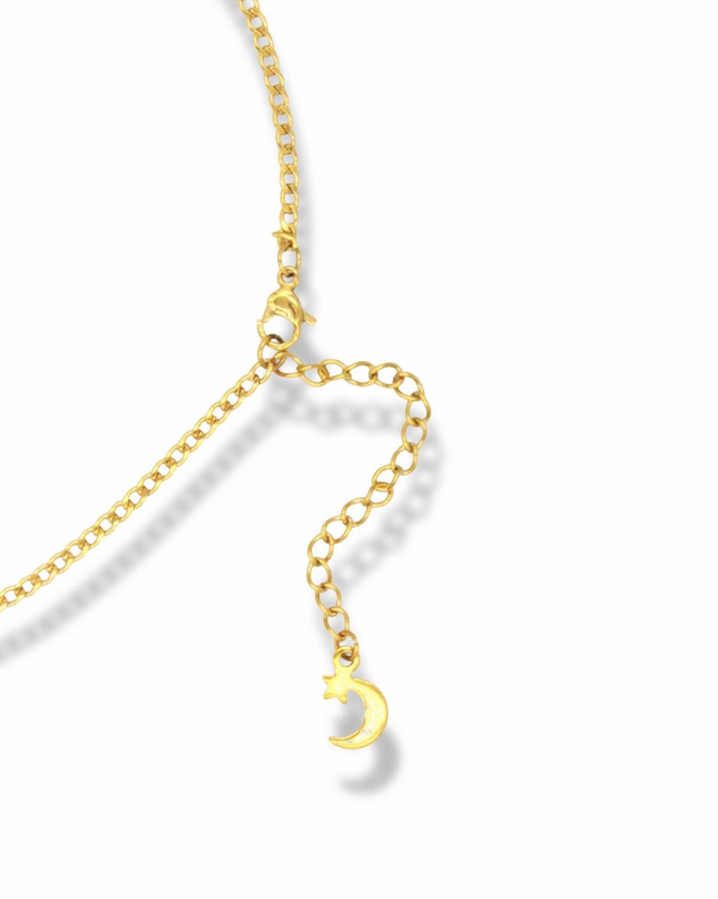 Textured Hamsa Hand Bohemian Necklace