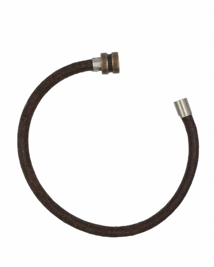 Enduring Essence Bracelet - Distressed Cowhide Leather + Bronze Clasp