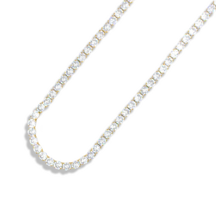 Eternal Brilliance Tennis Bracelet – Bold Stainless Steel & Cubic Zirconia