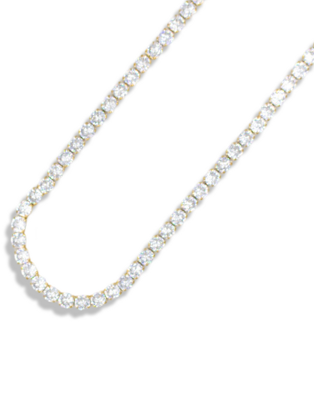 Eternal Brilliance Tennis Bracelet – Bold Stainless Steel & Cubic Zirconia