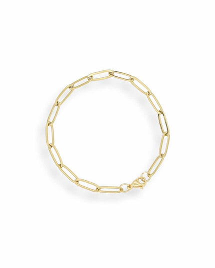 4 mm Classic Paper Clip Chain Bracelet