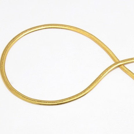 4 MM Herringbone Chain Necklace