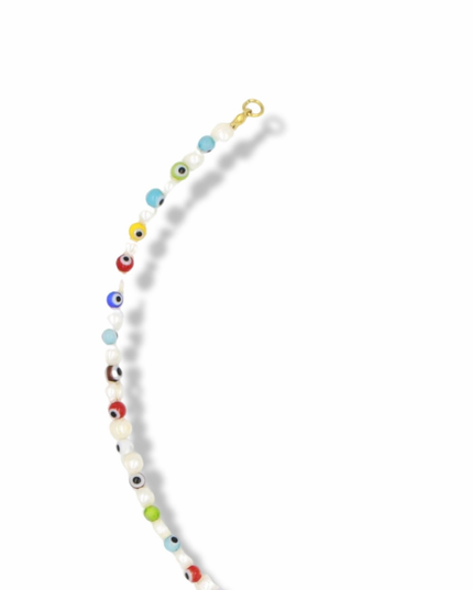 Evil Eye Protector Bracelet – Organic Pearls