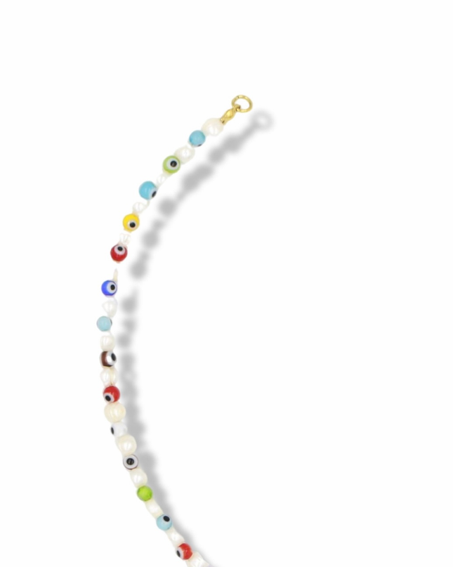 Evil Eye Protector Bracelet – Organic Pearls