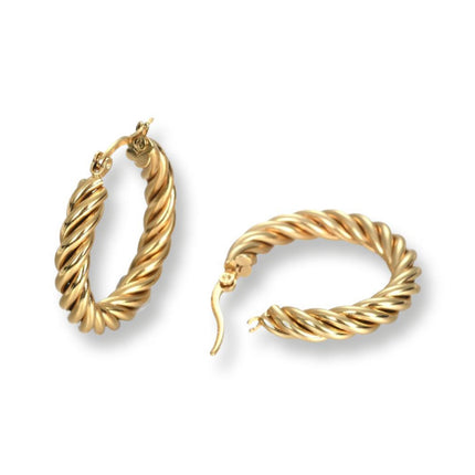 Emma Twisted Hoop Earrings