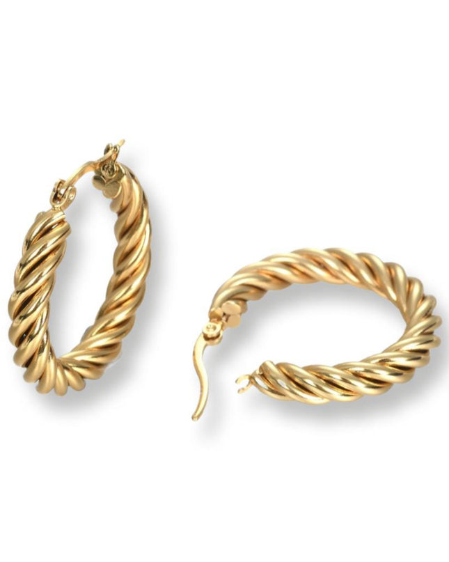 Emma Twisted Hoop Earrings