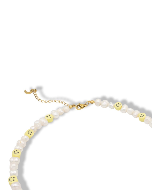 Happy Is My Choice Necklace - Freshwater Pearls