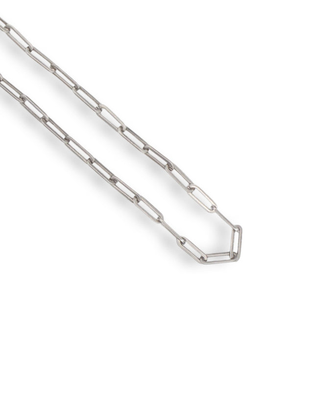 4 MM Paper Clip Chain Necklace