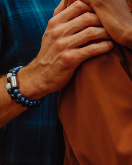Immunity Bracelet – Lapis Lazuli + Stainless Steel