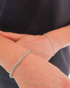 One Size - Extendable Chain / White - Stainless Steel