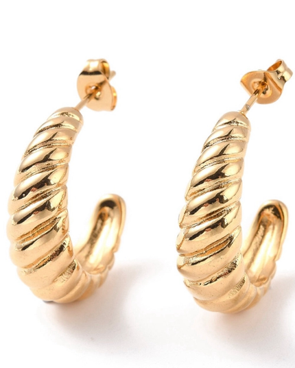 A Croissant in Paris Mini Half Hoop Earrings
