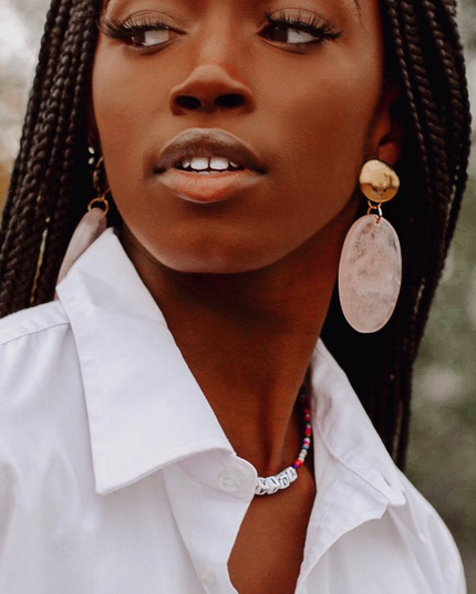 Loving Vibes Rose Quartz Earrings