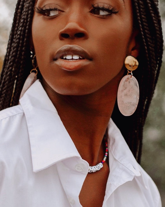 Loving Vibes Rose Quartz Earrings