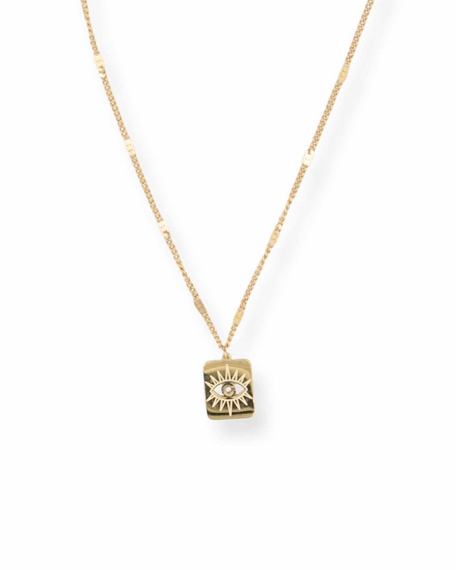 Evil Eyes Go Blind Talisman Necklace