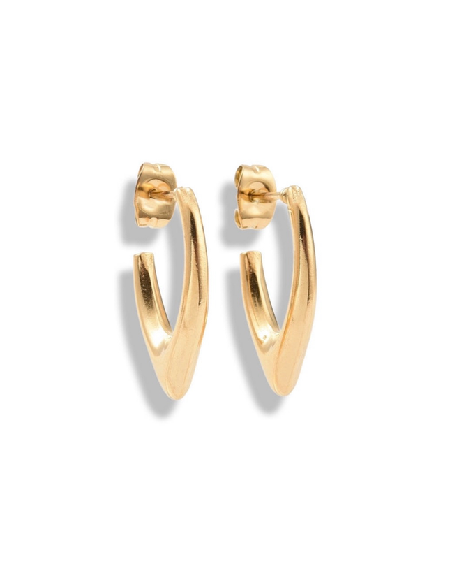 Venetian Mini Half Hoop Earrings