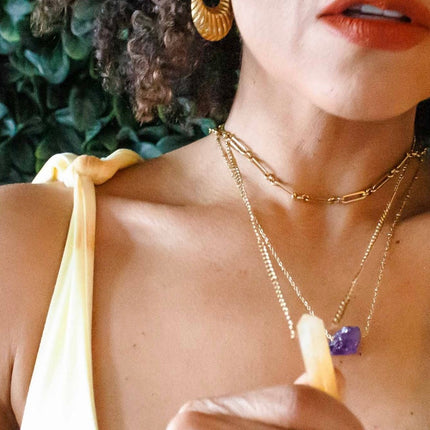 Overcome Citrine Crystal Necklace
