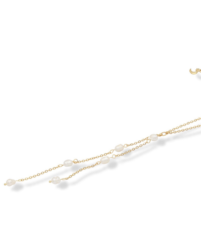 Sol Pearl Lariat Necklace - Freshwater Pearls