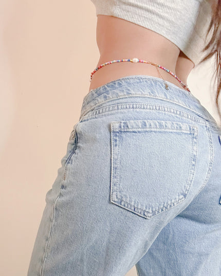 Cosmic Joy Belly Chain - Organic Pearls