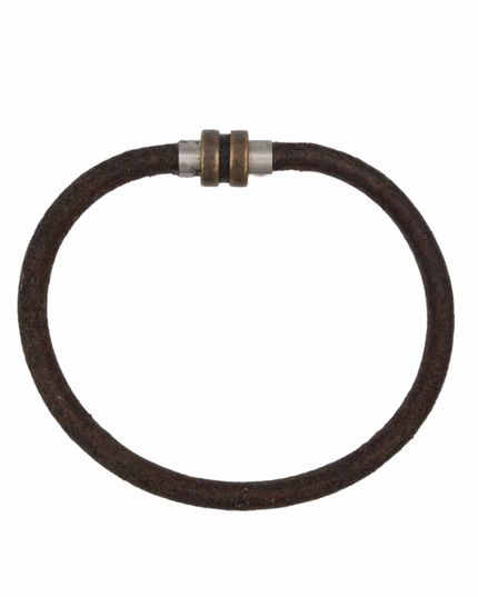 Enduring Essence Bracelet - Distressed Cowhide Leather + Bronze Clasp