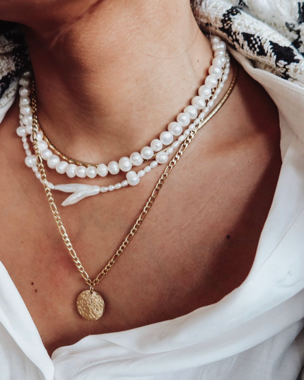 Timeless Hand-Hammered Disc Necklace