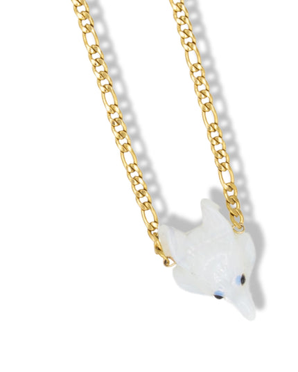 Women Who Run With The Wolves Necklace - Rose Quartz