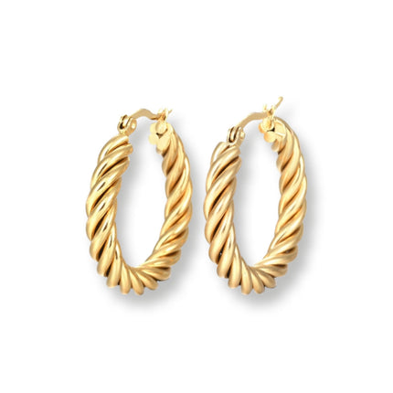 Emma Twisted Hoop Earrings
