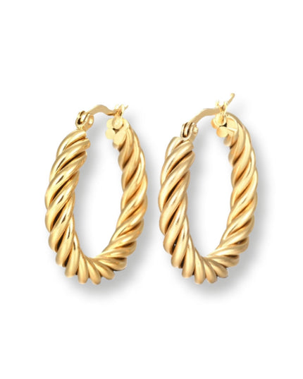 Emma Twisted Hoop Earrings