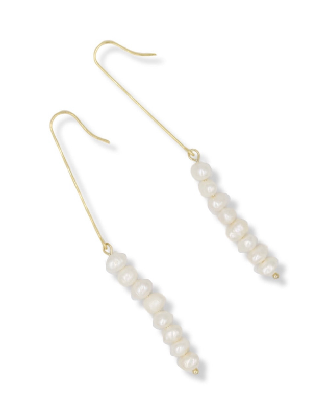 Tierra Pearl Dangle Earrings