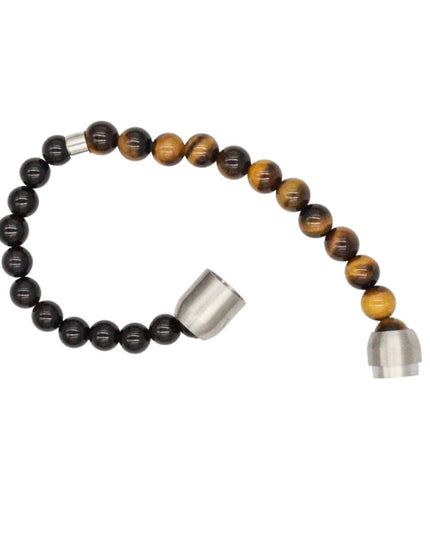 Harmony & Strength Suit Bracelet – Tiger Eye + Onyx