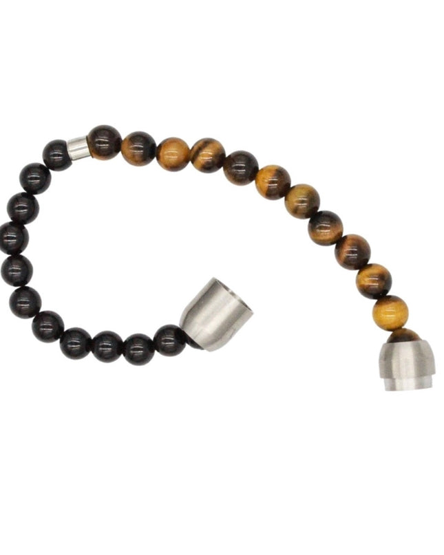 Harmony & Strength Suit Bracelet – Tiger Eye + Onyx