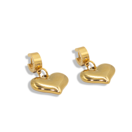 A Heart of Gold Hoop Earrings – Timeless Love & Strength