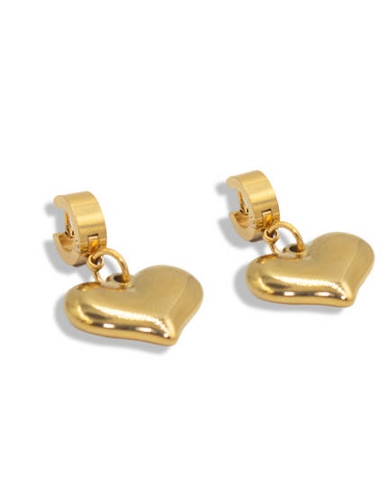 A Heart of Gold Hoop Earrings – Timeless Love & Strength