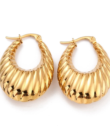 Emma Oval Hoop Earrings