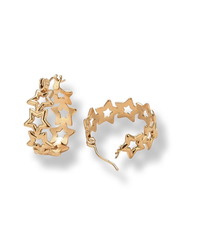 Stars In My Eyes Hoop Earrings