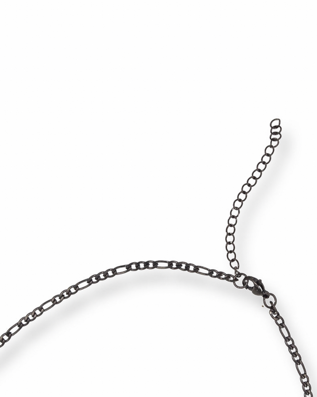 3MM Black Figaro Chain Necklace