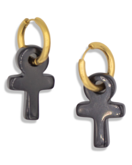 The Eternal Guardian Hoop Earrings – Strength in Every Step