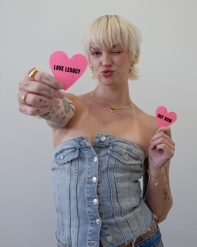 A Heart of Gold Hoop Earrings – Timeless Love & Strength