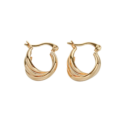 Twisted Mini Hoop Earrings