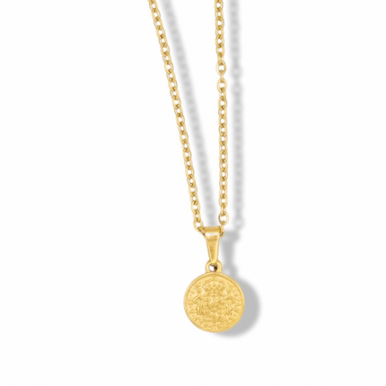 Mini By the Grace of God King of Spain Coin Necklace