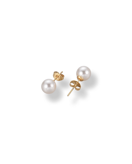 8 mm Organic Pearl Stud Earrings